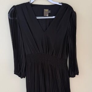 Taylor Black Long Sleeve Dress